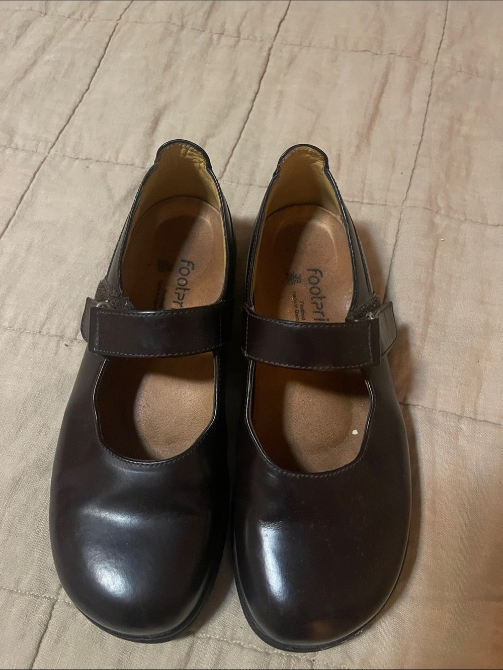 Footprints by Birkenstock made in Germany Mary Jane School Shoes in black
